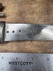 Vintage Syrian Jambiya Dagger Khanjar Curved Knife Stamped Syria 3 Star Sheath   