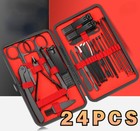 New Complete Manicure Pedicure Set With Nail Clippers And Scissors Grooming Kit