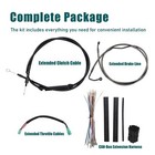 Extended Clutch Cable Brake Line Kit For Harley 2008-2013 Touring W abs 14  Bar