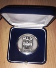 1977 Jordan Silver 999 Jubilee King Hussein Coronation Petra Medal Coin Badge