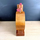 J j Beall Time Bomb Dynamite Handmade Wooden Clock - 1980s Vintage