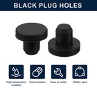 32 Pieces Black Rubber Stopper  8mm Plug Holes For 7 5-7 8mm 0 3-0 31 Hole