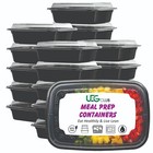 50 Pack Meal Prep Containers Food Storage Lids Microwavable 24oz 28oz 38oz Bulk
