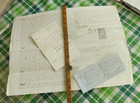 Handwritten Document Lot 1865 Vtg Vaughton Dugard Ryland Hobbis England Antique