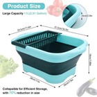 Collapsible Dish Basin With Drain Plug And Portable Sink  11l 2 91 Gallon  Colla