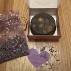 Handmade homemade Purple   Gold Bar Soap- Scent  Patchouli   Lavender