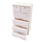 6 Drawer Dresser For Bedroom Plastic Storage Cabinet Chest Of Drawer Organizer