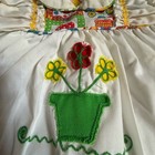Vintage Colorful Baby Girl Dress With Floral Embroidery