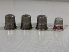 4 Thimbles Vintage Sewing Quilting Thimble Made In England Size 11