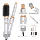 6 In 1 Blow Dryer Brush  Ionic Air Curling Iron Round Brush  800w Hair Tool