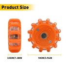 Led Road Flare Emergency Light Roadside Safety Beacon Disc Flashers Warning 3pcs