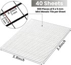 36000 Pieces Mirror Mosaic Tiles  5 X 5 Mm Self Adhesive Mirror Stickers  Real G