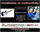 Tony Hawk Authentic Signed Electric Guitar W  Certificate Autographed  122a1 