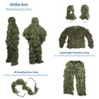 New Ghillie Suit Xl xxl Camo Woodland Camouflage Forest Hunting 4-piece   Bag