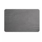 15 4 x23 6  Diatomaceous Stone Hard Bath Mat Graphite Gray