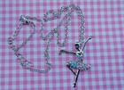 Pendent   Necklace     The  Dancing      Girl     Stainless Chain   2mm  X 45cm 