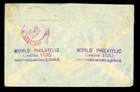 Chile 1955 Airmail High Values Multi-franked 50p  20p  8p  6p  2p   10 cvr To Us