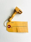 Vintage Wood Souvenir With Tag C 1940s Monkey Wrench Gift Tag  Providence Ri