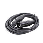 V-show 10pcs 6 5ft 2 Meters Dmx Cable 3-pin Signal Xlr Male-to-female For Light