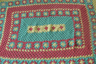 Handmade Crochet Knit Granny Afghan Throw Blanket Farmhouse Country 60x44