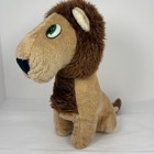 Vintage Lion Plush Stuffed Animal Toy 13    Unbranded No Tags Stiff Green Eyes
