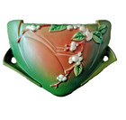 Vintage Roseville Pottery Green Snowberry Wall Pocket Vase  1wp-8 Usa Mcm