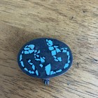 Taxco Mexico Sterling Silver Turquoise Inlay Trinket Pill Box 24 7g Vintage