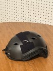 Black Tactical Airsoft Helmet With Padding  Straps  Mounting Rails