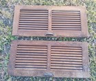 Pair Antique 18  19th Century Wood Southern Plantation House Door window 2 Vents