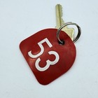 Vintage Irma Hotel Cody Wyoming Room 53 Key Tag Souvenir Memorabilia Key Chain