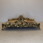 Vintage 24k Gold Matson Style Guest Towel Holder   Hollywood Regency Mid Century