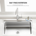 Built In Kitchen Sink Soap Dispenser  brushed Nickel  With 12 Oz Large Pet Lotio