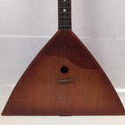 Vtg Russian Balalaika Three String Musical Instrument Soviet Era Made In Ussr