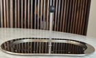 Alessi Michael Graves 2005 Stainless Steel Creamer   Sugar Tray W  Handle -italy