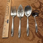 Rogers   Bro Starlight 1950 International Silver Plate 4 Pc Hostess Set W  Ladle
