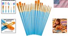 Multi-purpose 20-piece Artist Brush Set - Ideal For Halloween   Creative Crafts
