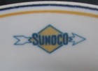 Vintage Souvenir Shenango China Plate Sunoco Fuel Gas Gasoline Dallas Texas