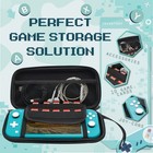 Carrying Case For Nintendo Switch Lite - Protective Hard Travel Pouch  Blue