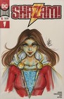Anna Zhuo Original Mary Marvel Sketch Art Cbcs 9 8 Signed Shazam Cgc Ss
