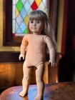 Pleasant Company American Girl Doll Blonde Hair Blue Eyes Bangs 18    Pc Stamp Euc