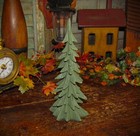 Primitive 9  Retro Resin Christmas Evergreen Tree Vtg Style Winter Decor