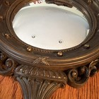 Vintage Syroco 4410 Federal Eagle Convex Bullseye Mirror Bronze Wall Decor Usa