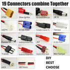  Rc Lipo Battery Charger Adapter Splitter Cable Xt60 Ec3 Ec5 Jst Connector Wire