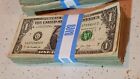 4x Normal Regular Bank Packs   400   100 Ea 1 Dollar Bills  Circulated Real Cash