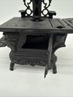 Cast Iron Crescent Wood Cooking Stove Toy Approx 8 x8 