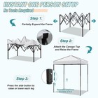 Eagle Peak 6x4 Instant Pop Up Canopy Tent  Straight Leg Sun Shelter
