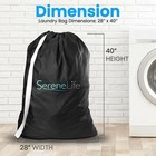Serenelife Free Standing Laundry Storage Bags - Heavy Duty Nylon   Durable Rip