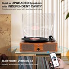 Belt-driven Vinyl Record Player - Wireless Turntable With Built-in Speakers Usb