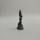 Oci Miniature Pewter Wizard Holding Blue Crystal  4123