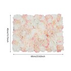6pcs Artificial Silk Flower Wall Panel Floral Backdrop Party Wedding Decor Us